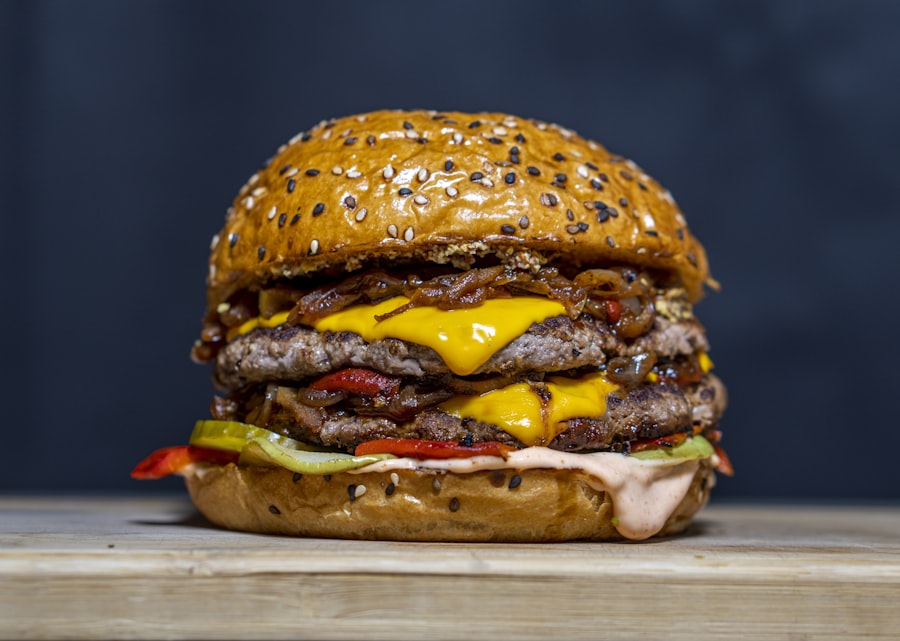 Double cheese burger