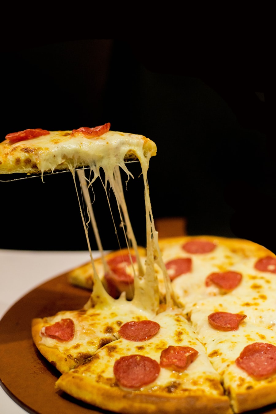 Loaded pizza fresh from the kitchen